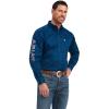 Ariat Men’s Team Logo Twill Fitted Shirt(Poseidon/Serape)