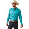 Ariat Men’s Team Logo Twill Fitted Shirt(Teal)