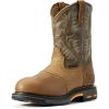Ariat Men’s Workhog Composite toe Pull-On Boot(Aged Bark/Army Green)