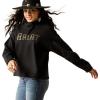Ariat (WSL Womens Black Leopard Essential Hoodie(Black/Leopard)