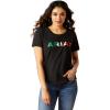 Ariat Womens Ariat Denim Label T-Shirt(Black)