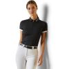 Ariat Women’s Bandera 1/4 Zip Polo(Black)