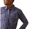 Ariat Womens Fr Tillie Snap Work Shirt(Colony Blue Plaid)