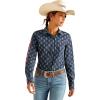 Ariat Womens Kirby Pro Tawny Port Shirt(Backwoods Ikat)