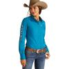 Ariat Womens Kirby Pro Tawny Port Shirt(Crystal Teal)