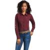 Ariat Womens Kirby Pro Tawny Port Shirt(Heather Grey)