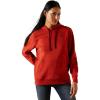 Ariat Womens Logo 2.0 Rose Wine Hoodie(Ketchup)
