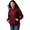 Ariat Womens Logo 2.0 Rose Wine Hoodie(Port Royale)