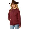 Ariat Womens Logo 2.0 Rose Wine Hoodie(Tawny Port)