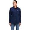 Ariat Women’s Rebar Washed Twill Work Shirt(Navy)