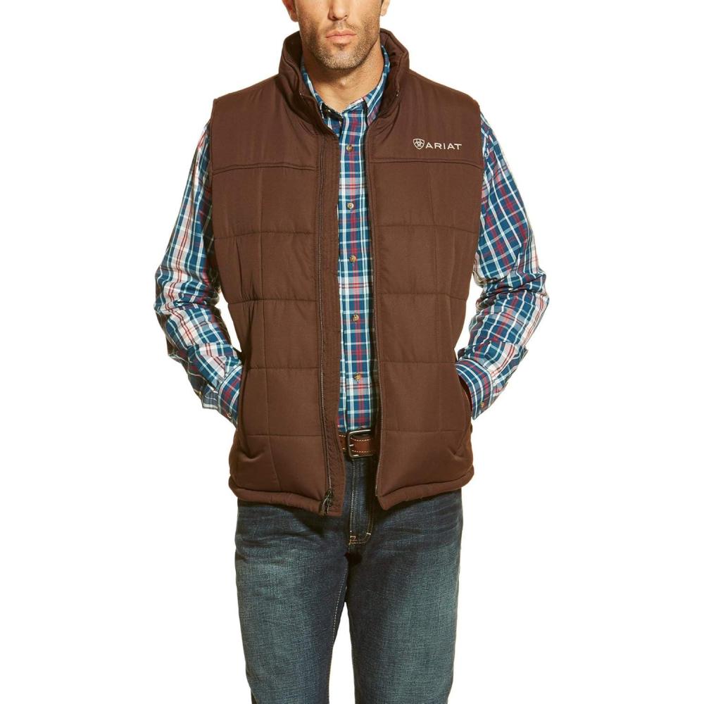 imageAriat Mens Cruis Insulated Chesnut And Navy VestBrown
