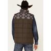 Ariat Men’s Cruis Insulated Chesnut And Navy Vest(Banyan Bark/Southwest)