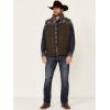 Ariat Men’s Cruis Insulated Chesnut And Navy Vest(Banyan Bark/Southwest)
