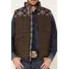 Ariat Men’s Cruis Insulated Chesnut And Navy Vest(Banyan Bark/Southwest)