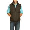 Ariat Men’s Cruis Insulated Chesnut And Navy Vest(Espresso Heather)