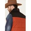 Ariat Men’s Cruis Insulated Chesnut And Navy Vest(Rooibos Tea/Espresso)