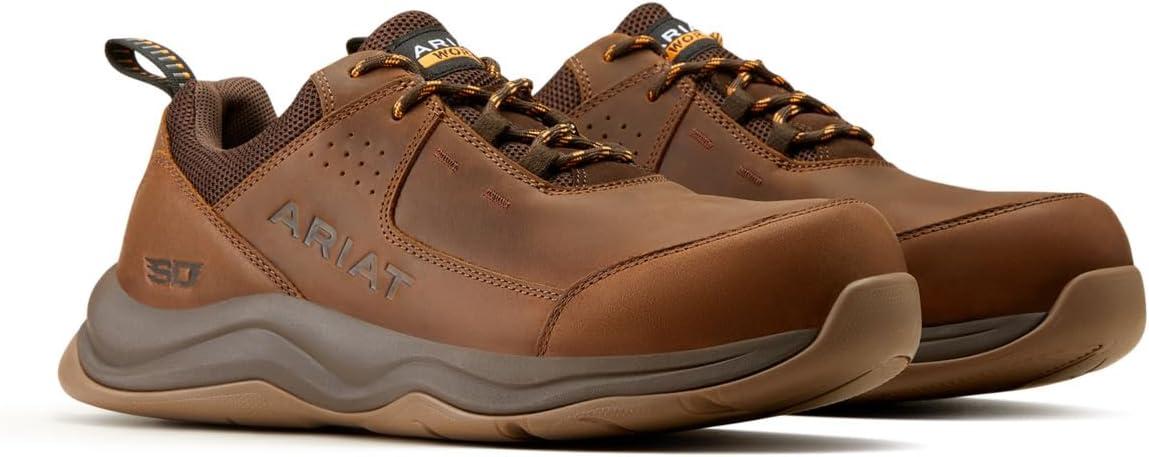 imageARIAT Mens P24707mFoo Work BootDistressed Brown