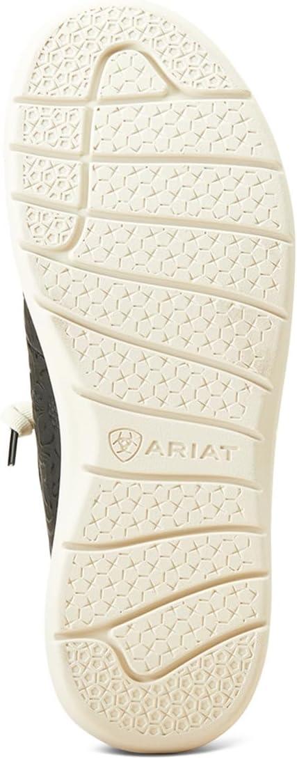 imageARIAT Unisex Youth Hilo ShoeBlack Floral Emboss