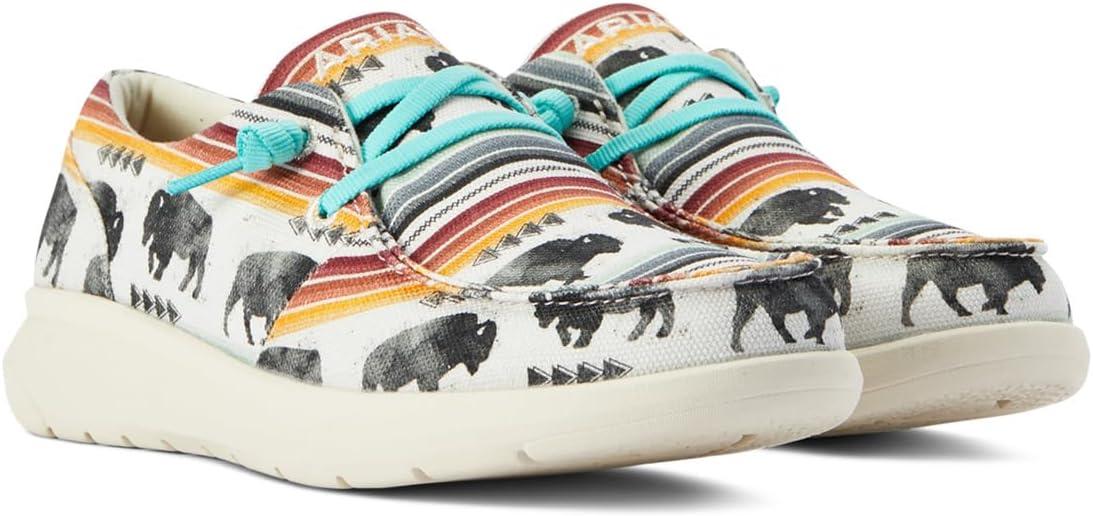 imageARIAT Unisex Youth Hilo ShoeBuffalo Print