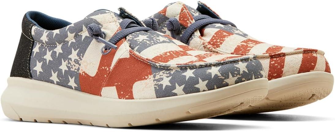 imageARIAT Unisex Youth Hilo ShoeCharcoalAmerican Flag Print