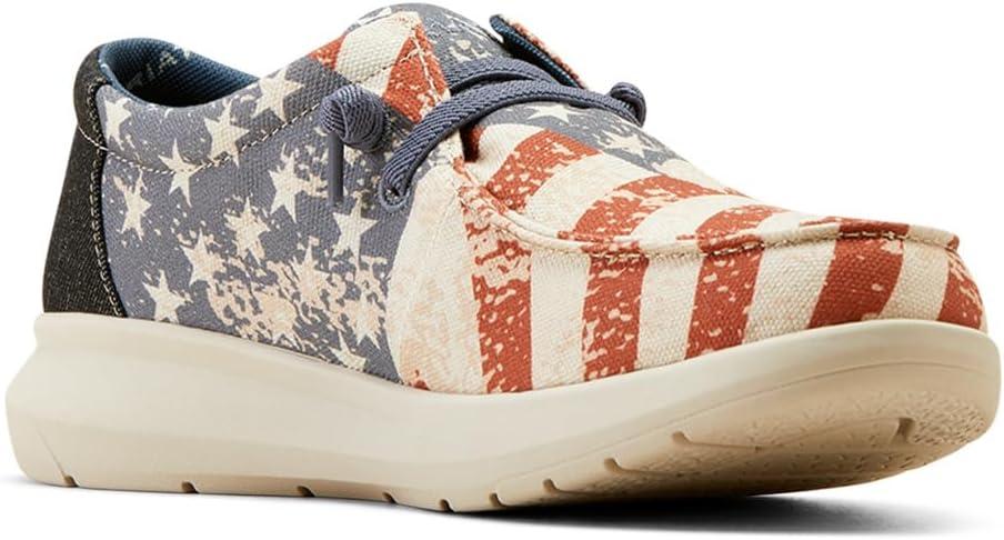 imageARIAT Unisex Youth Hilo ShoeCharcoalAmerican Flag Print
