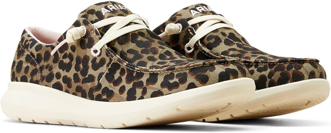 imageARIAT Unisex Youth Hilo ShoeOlive Leopard Print