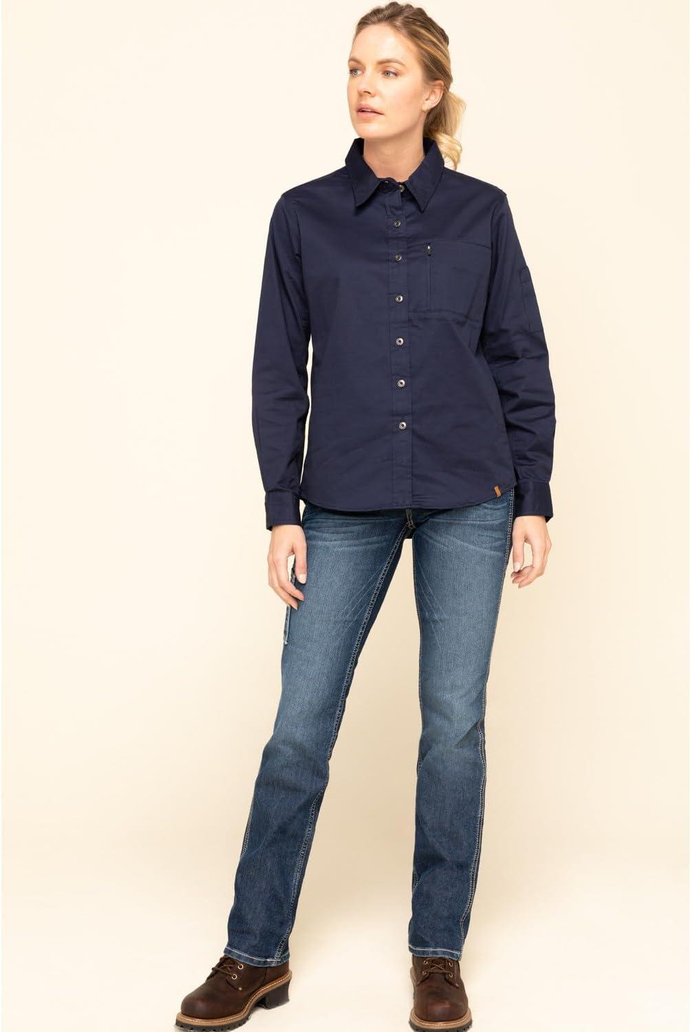 imageARIAT Womens WMS Rebar Drstr Made Tough Pant FLD KhkiBlue