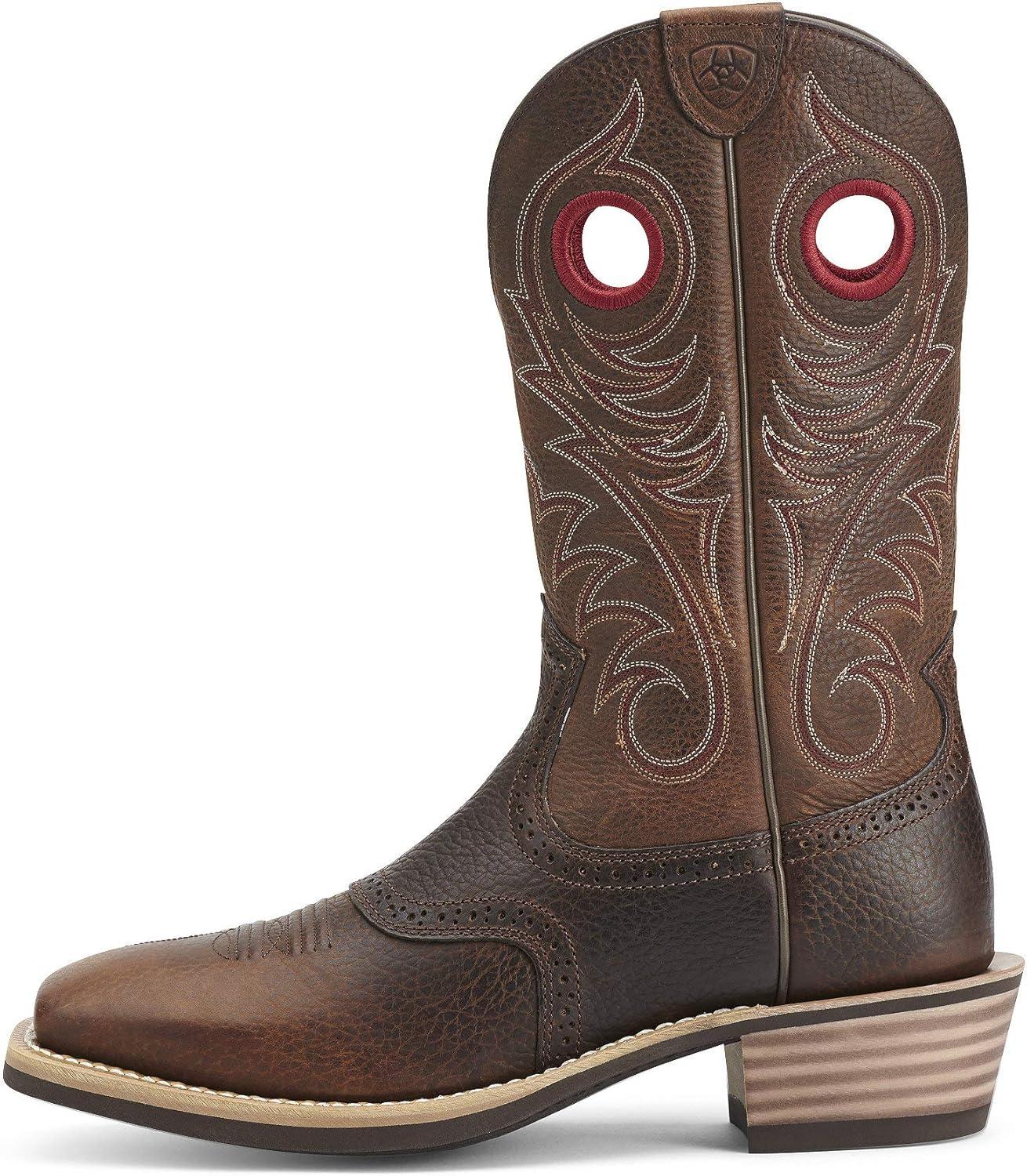 imageARIAT Workhog Wide Square Toe H2O Mens BootBrown Oiled Rowdy