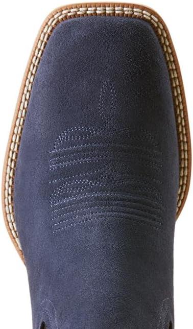 imageAriat Mens Booker Ultra Black Square toe BootNavy Suede