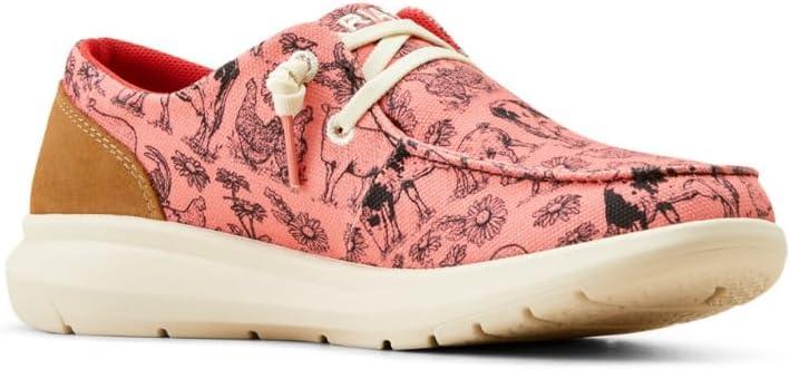 imageAriat Womens Hilo Milton MenascoDark Tan SuedeCoral Livestock