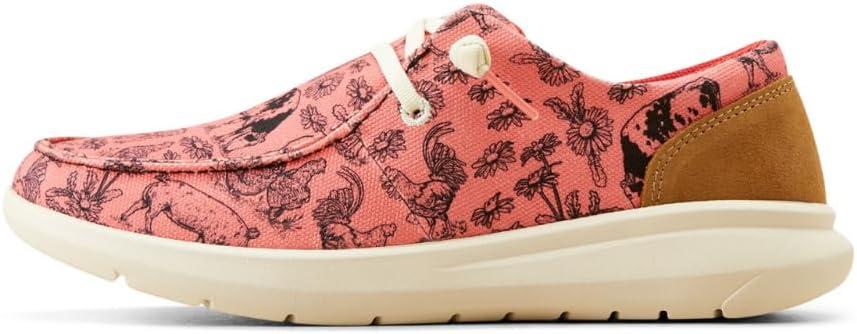 imageAriat Womens Hilo Milton MenascoDark Tan SuedeCoral Livestock