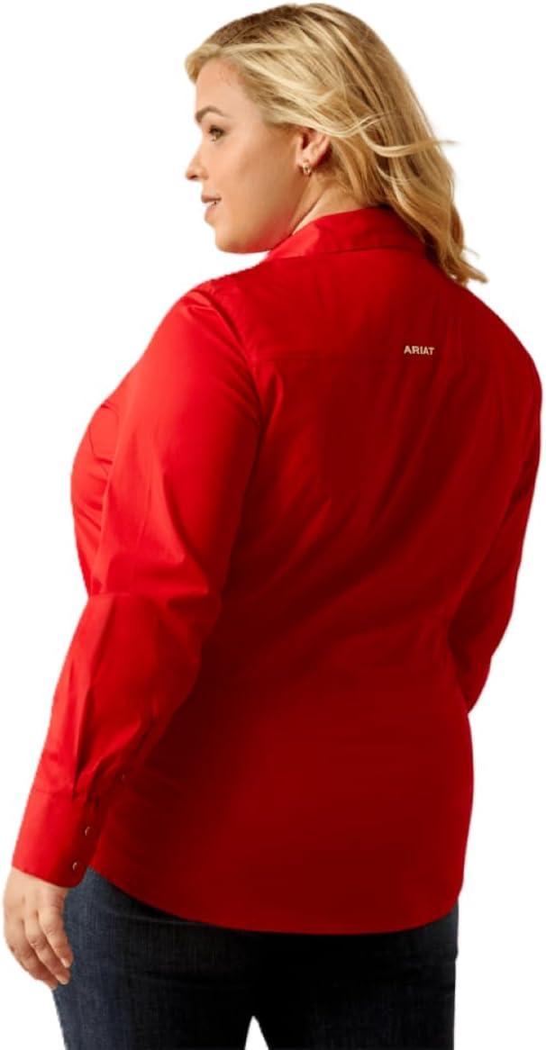 imageAriat Womens Kirby Fitted ButtonDown ShirtEquestrian Red