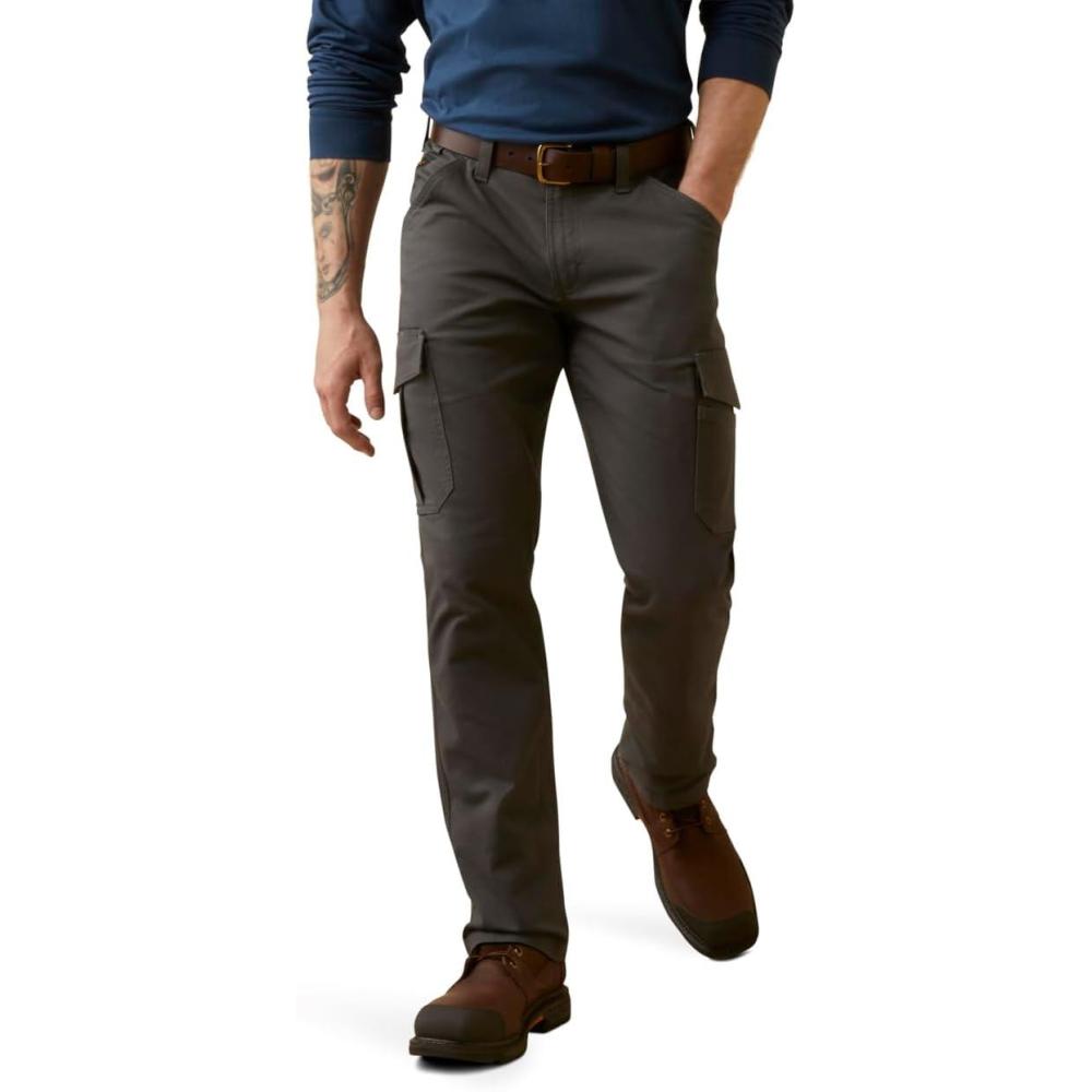 imageARIAT Mens MNS Rebar M4 Made Tgh Cargo Pt Rebar GyRebar Grey