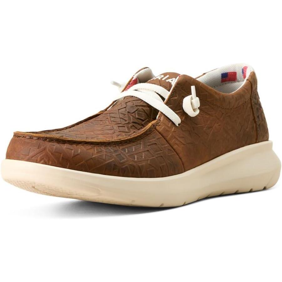 imageARIAT Unisex Youth Hilo ShoeMahogany Blanket Emboss