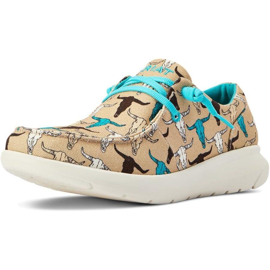 imageARIAT Unisex Youth Hilo ShoeMulti Steerhead Print