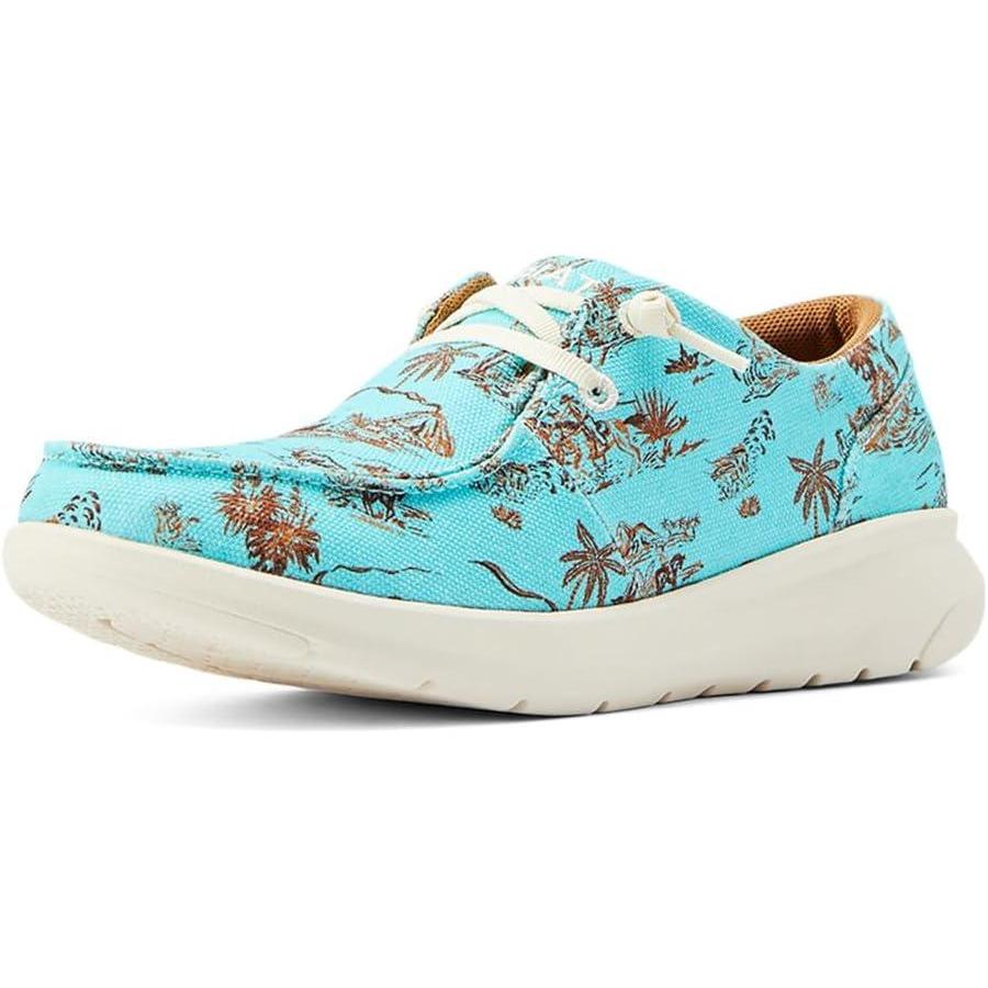 imageARIAT Unisex Youth Hilo ShoeTurquoise Paniolo Print