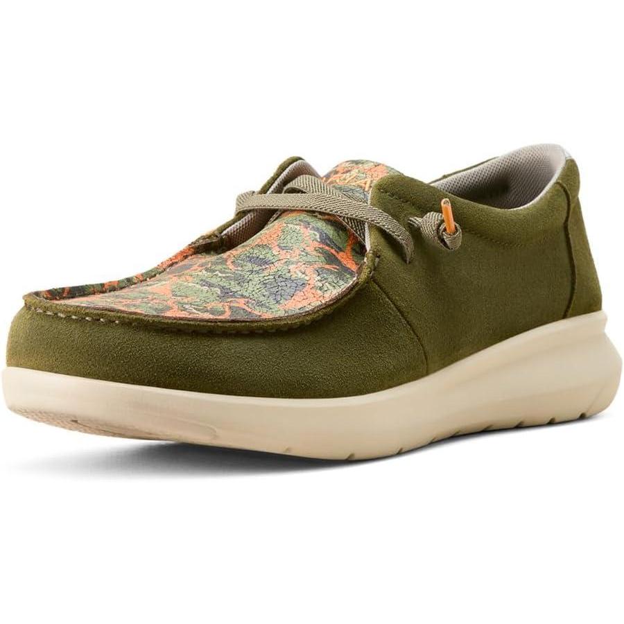 imageARIAT Unisex Youth Hilo ShoeWinter MossOrange Deer Skulls