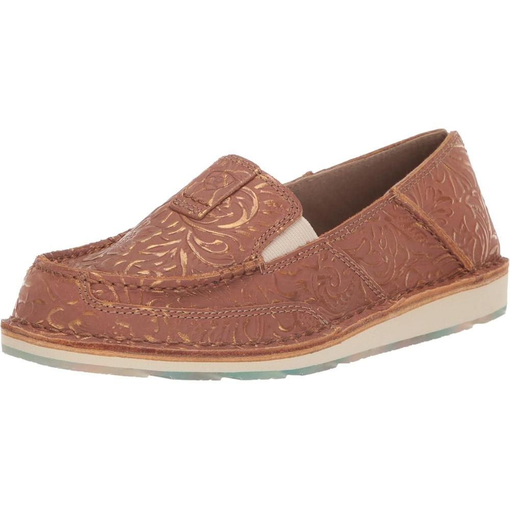 imageAriat Womens Cruiser Casual ShoeBronze Blanket Emboss