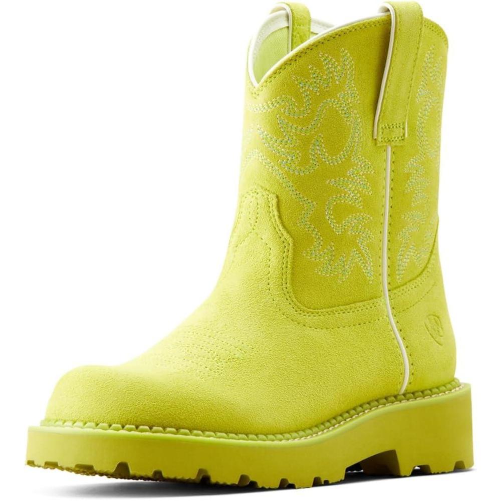 imageAriat Womens Fatbaby Western BootElectric Lime