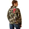 ARIAT New Team Softshell Jacket – Women’s Wind and Water Resistant Jacket(Wild West Usa)