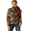 ARIAT New Team Softshell Jacket – Women’s Wind and Water Resistant Jacket(Wild West Usa)