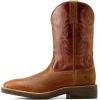 ARIAT mens Ridgeback Western Boot(Orange Rust/Tan Bull Emboss)