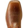 ARIAT mens Ridgeback Western Boot(Orange Rust/Tan Bull Emboss)