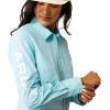 Ariat Women’s Kirby Fitted Button-Down Shirt(Aruba Blue Ikat)