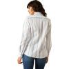 Ariat Women’s Kirby Fitted Button-Down Shirt(Faded Ombre Blue Stripe)