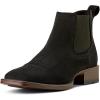 Ariat Men’s Booker Ultra Black Square toe Boot(Black Suede)