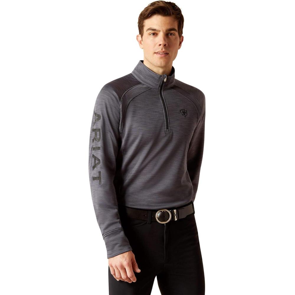 imageARIAT Mens Tek Team 12 Zip SweatshirtEbony