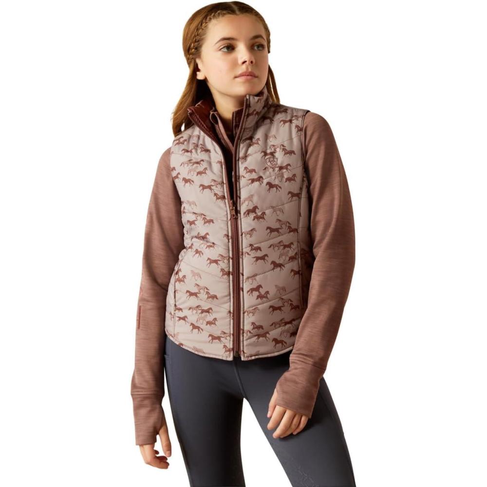 imageARIAT Unisex Youth Bella Reversible Insulated VestScattering Horses