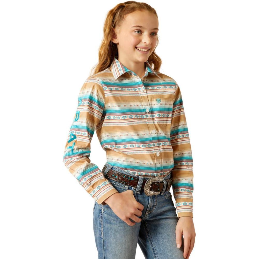 imageAriat Youth Girls Mauve Stripe Team ShirtFallon Serape Print