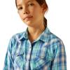 ARIAT Girls’ Xico Shirt(Pink Peacock)